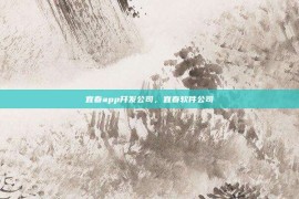 宜春app开发公司，宜春软件公司