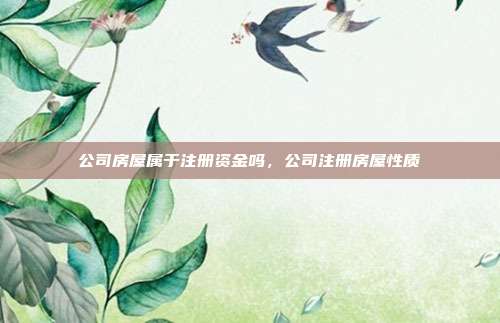 公司房屋属于注册资金吗,公司注册房屋性质