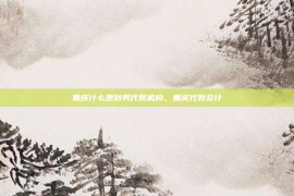 重庆什么是财务代账机构，重庆代账会计