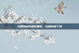 注册商标会被驳回吗，注册商标了吗