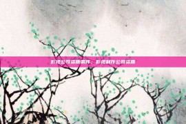 影视公司资质条件，影视制作公司资质