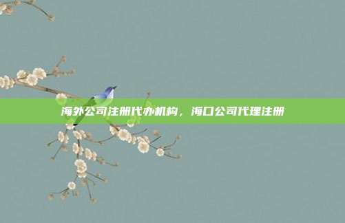 海外公司注册代办机构，海口公司代理注册